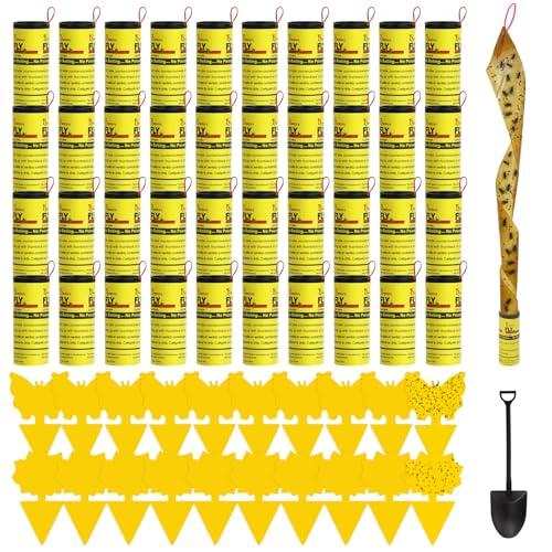 Kit Completo Trappole per Mosche: Rotolo Moschicida e Acchiappa Mosche Gialli per un Ambiente Libero da Insetti