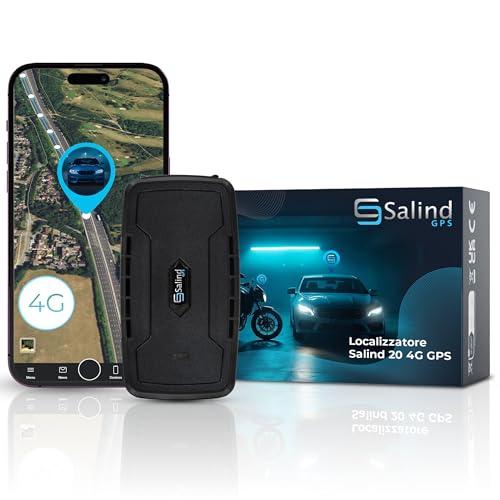 Salind 20 4G Tracker GPS per Auto, Barche e Veicoli - Batteria Lunga Durata