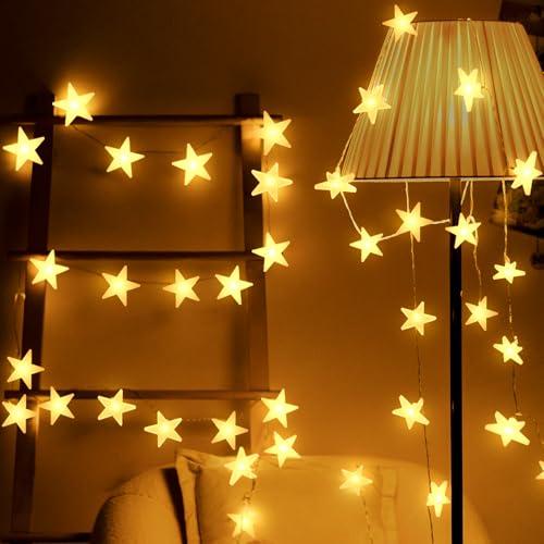 Uping Lucine LED Decorative a Batteria con Stelle Smerigliate
