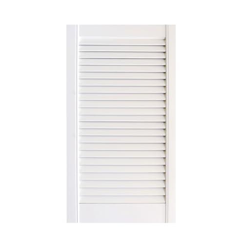 Antina in Legno Massello Onlywood - Sportello a Persiana Bianco 594 x 720 mm