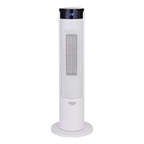 ADLER Termoventilatore a Torre con Umidificatore AD 7730, 2200W, Nero