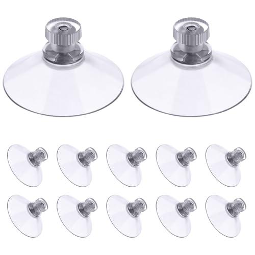 Flintronic 12 Pezzi Ventose Ø 50mm Trasparenti e Versatili