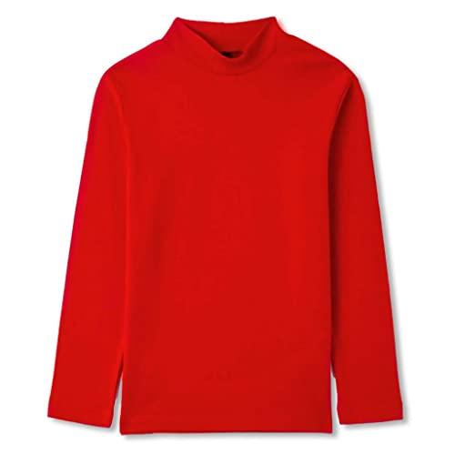 Lupetto Bambino/a Caldo Cotone Rosso 6 Anni