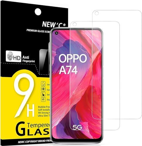 NEW'C Set 2 Pellicole Protettive per Oppo A54 5G / A74 5G - Protezione Schermo 9H