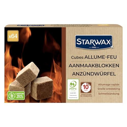 Starwax Cubi Accendifuoco PEFC - Accensione Rapida e Sicura per Barbecue e Camino
