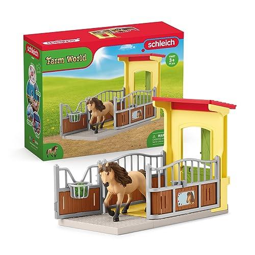 Schleich 42609 - Box per Pony con Stallone Islandese
