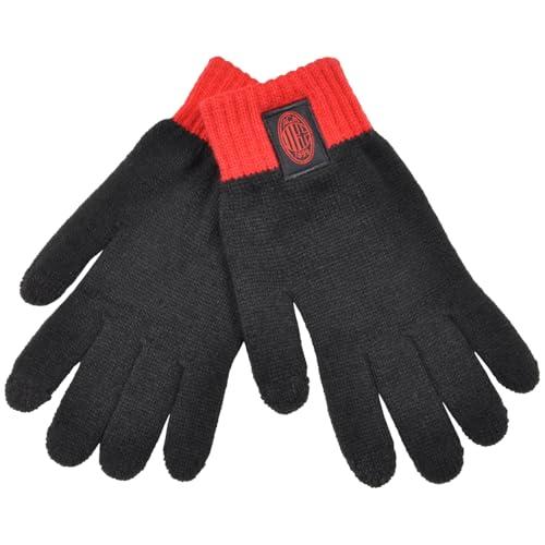 Guanti Touch Screen AC Milan con Patch - Collezione Ufficiale