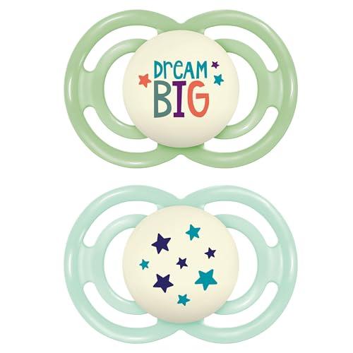 MAM Perfect Night Succhietto 16+ Mesi - Set da 2, Verde