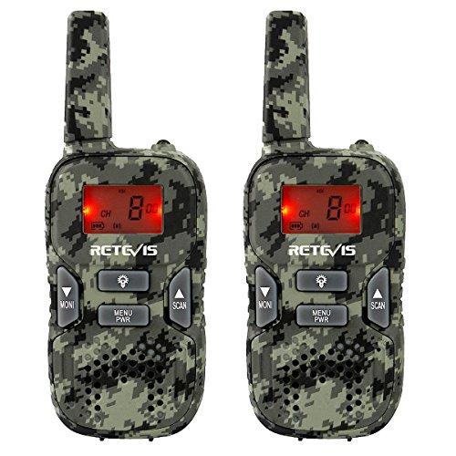 Retevis RT33 Walkie Talkie Bambini Mimetico - Set da 2