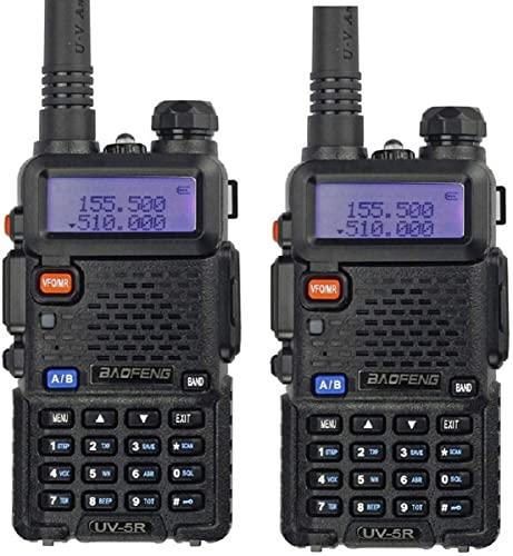 Baofeng UV-5RU Twin Pack Dual Band - Coppia di Ricetrasmittenti Portatili
