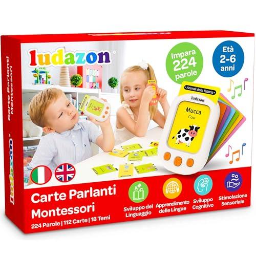 LUDAZON® Carte Parlanti Montessori Bilingue