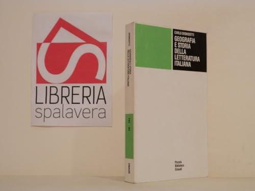 Geografia e storia della letteratura italiana