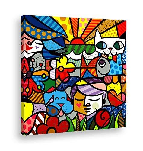 Quadro su Tela Canvas - Romero Britto - Artyexpress Made in Italy