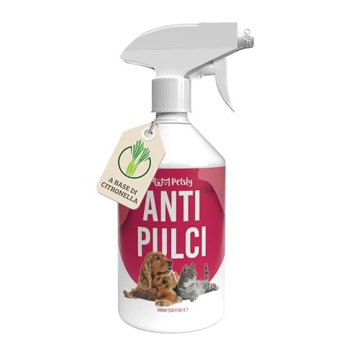 Petsly Spray Antipulci Gatto e Cane - 500ml - Non Macchia