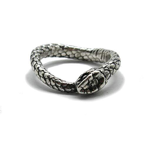 Anello in Argento solido 925 Serpente R001843