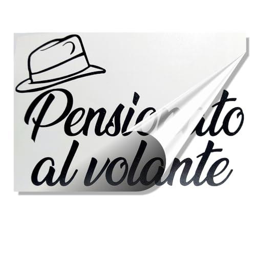 Stickeredo® Adesivo Auto Nonno/Nonna Pensionato a Bordo