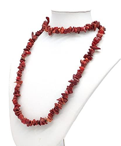 Collana Artigianale in Chips di Corallo Bambù - Eleganza Naturale