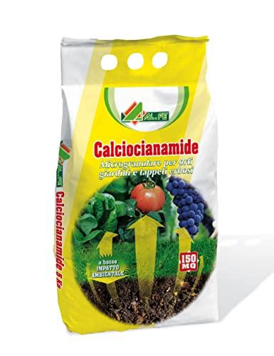 AL.FE CALCIOCIANAMIDE GRANULARE PER ORTI, GIARDINI, TAPPETI ERBOSI CONFEZIONE DA 5 KG