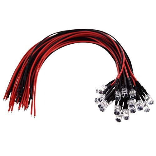 Kit 10 Diodi LED 5mm 12V a Testa Rotonda - Colori Assortiti per Progetti Creativi