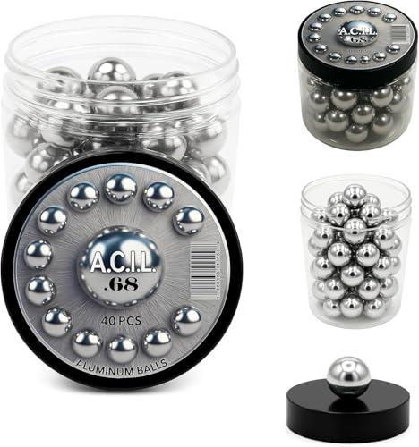 Pallini in Alluminio Calibro .68 per Pistole - Confezione da 40 Pezzi