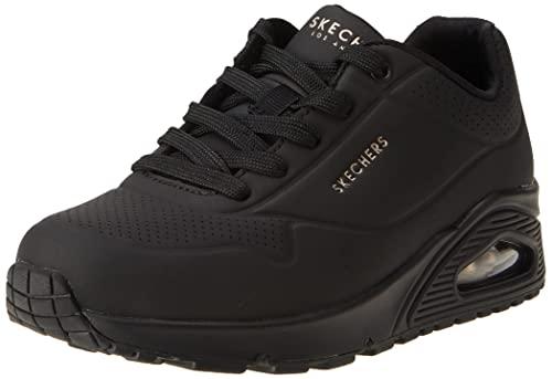 Skechers Uno Stand On Air, Sneaker Donna, Black Black Durabuck, 38.5 EU