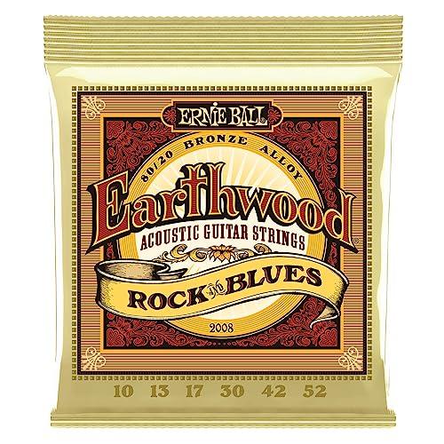Ernie Ball Earthwood Rock and Blues 80/20 Bronze Corde Acustiche 10-52