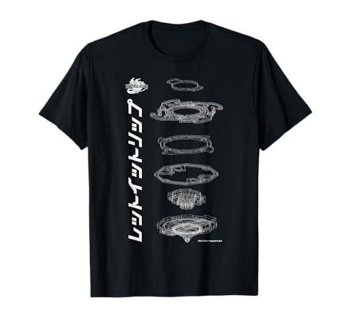 BEYBLADE SCHEMATIC WHITE Maglietta