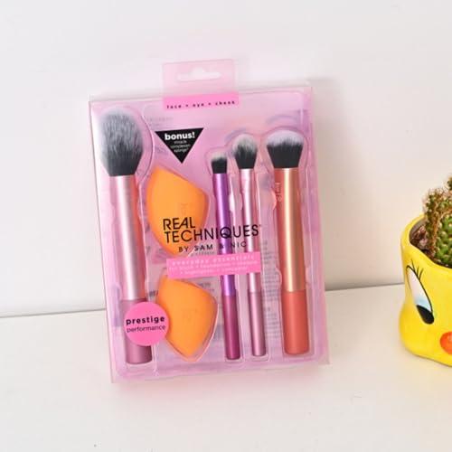 Set di 2 spugne e 4 strumenti per il trucco, confezione in plastica