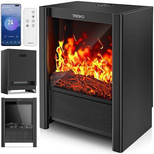 Camino Elettrico SmartFire TRESKO® 2000W WiFi con Telecomando