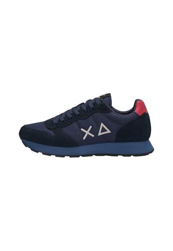 SUN68 Sneakers Basse Uomo Z45101 Blu Scuro