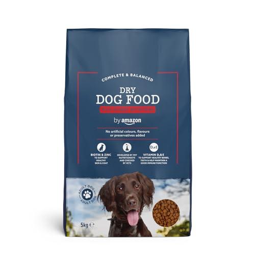 by Amazon - Alimento secco completo per cani adulti ricco di manzo con piselli