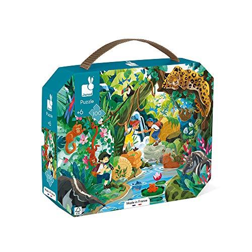 Janod - Puzzle Bambini 100 Pezzi, Avventura Inca