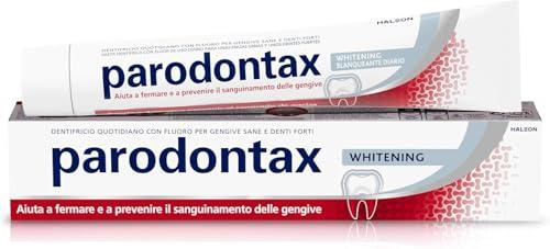 Parodontax Dentifricio Whitening, Sbiancante, per Gengive Sane e Denti Forti, 75ml