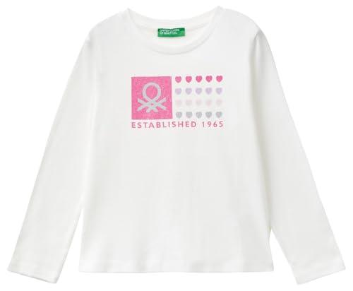 T-shirt manica lunga in cotone organico Benetton