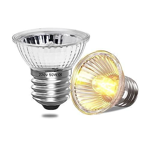 Bonlux Lampada UVA UVB 50W E27 per Rettili, Tartarughe e Pulcini