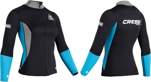 Cressi Guardian Lady Neoprene Jacket Black/Aquamarine 2mm XS/1