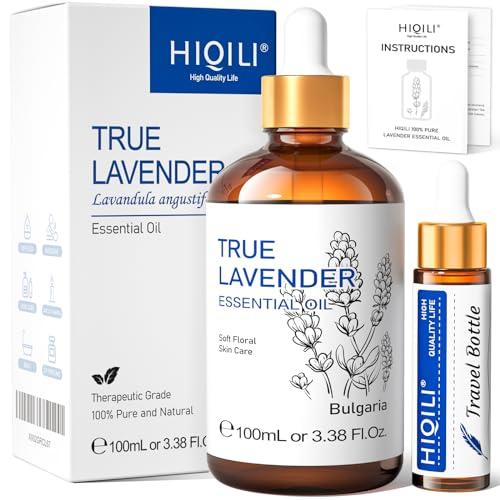 HIQILI Olio Essenziale di Lavanda 100ml - Naturale al 100%