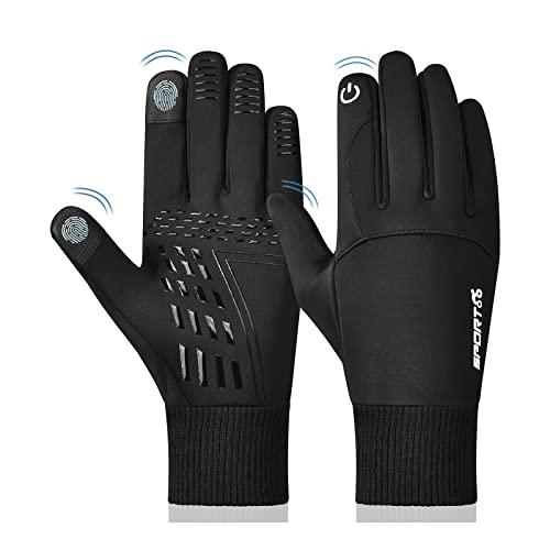 WPLSI Guanti Invernali, Touch Screen Antivento Guanti Sportivi per Uomo Donna, Caldo Antiscivolo Sportivo,Idea per Corsa, Ciclismo, Arrampicata