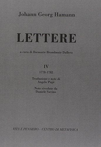 Lettere. (1778-1782) (Vol. 4)