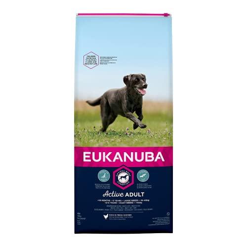 Eukanuba Cibo Secco per Cani Adulti di Taglia Grande, Ricco di Pollo Fresco, 12 kg