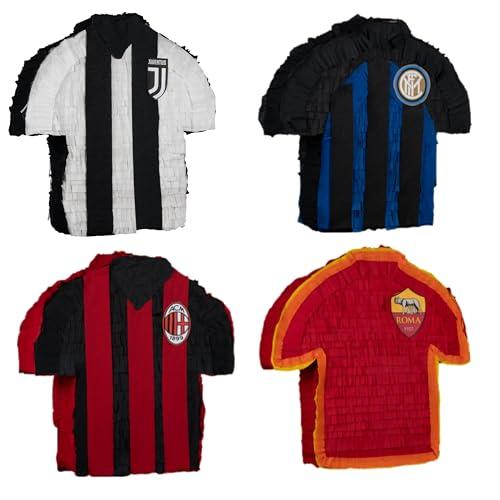 Pignatta Maglia Calcio Inter, Juve, Milan, Nazionale (pentolaccia, piñata) Gioco della pignatta per piccoli tifosi. Artigianale. feste di compleanno. Da riempire. Made in Italy. 2 misure
