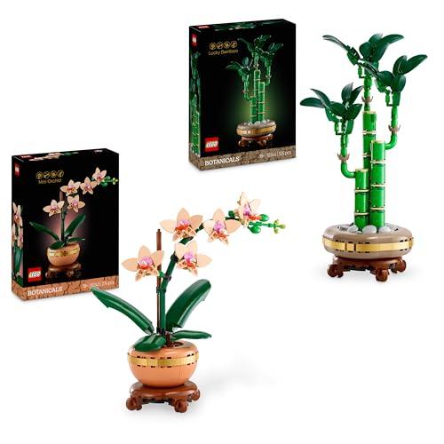 LEGO Bundle Piante Simboliche - Mini-Orchidea (10343) e Bambù del Buon Auspicio (10344)