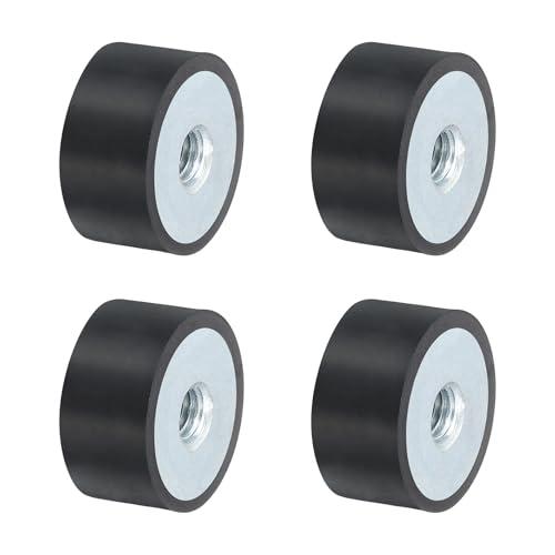 QUARKZMAN 4 Pezzi 30 x 15mm M8 Ammortizzatori in Gomma Supporti Filettatura Femmina, Supporti Isolanti Antivibrazione Sostituisce Cuscinetti Antivibranti Blocco Base Piatto Silenzioso