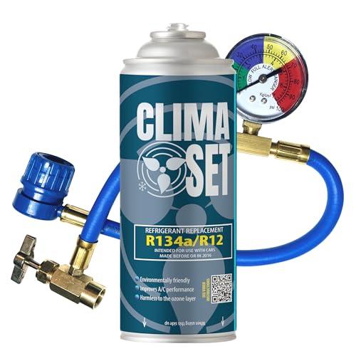 Clima Set Refrigerante R134a Sostitutivo 170g con Tubo e Manometri