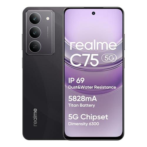 Realme C75 5G Smartphone, 8+256GB, Nero