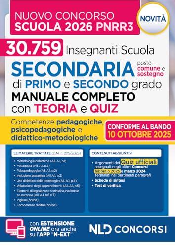 Concorso Scuola PNRR3. Manuale con Teoria e Test di verifica per il nuovo concorso docenti 2025-2026. Nuova ediz.