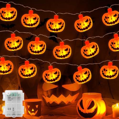 Jsdoin Catena Luminosa di Halloween, 6M 40LED Zucca