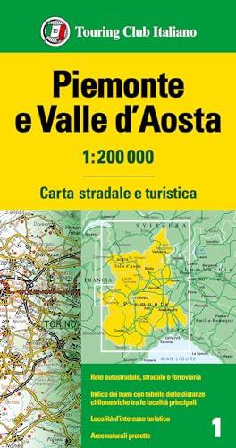 Carta Stradale e Turistica Piemonte e Valle d'Aosta - Touring Club Italiano