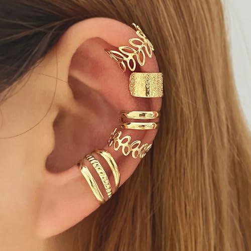 Set Orecchini Ear Cuff Oro - Design Assortiti