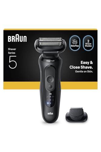 Braun Series 5 52-N1200S Rasoio Elettrico Uomo Wet&Dry con Tappo di Precisione